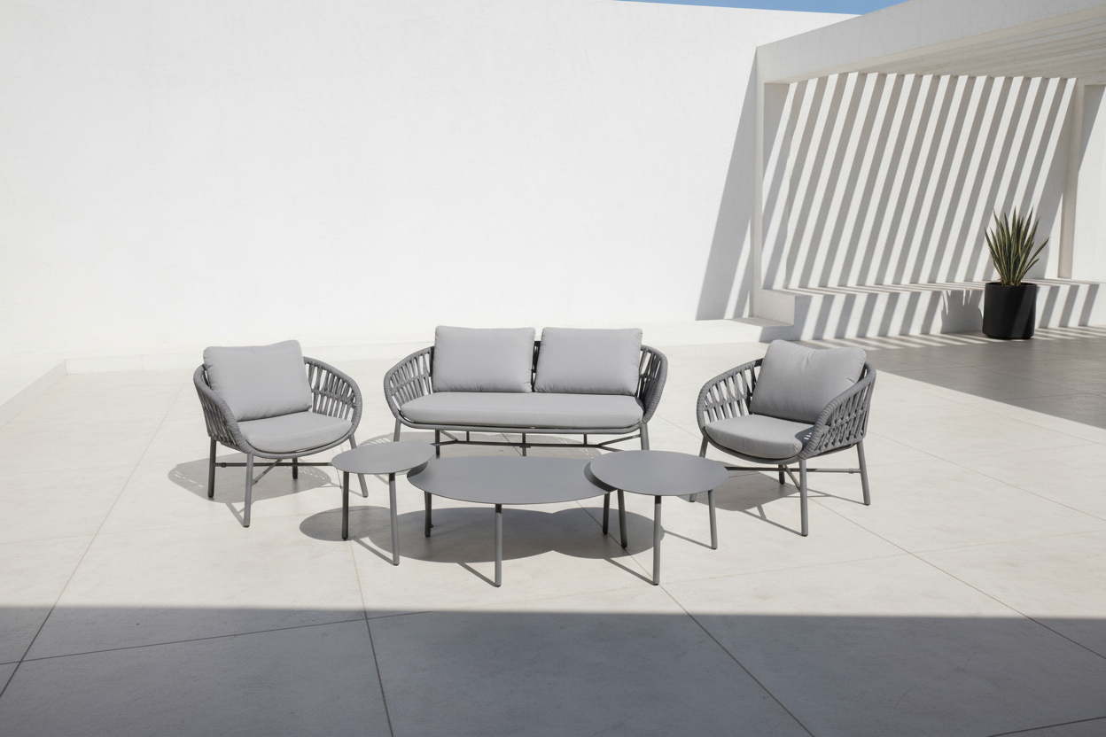 DROP Sofa Set in Anthracite