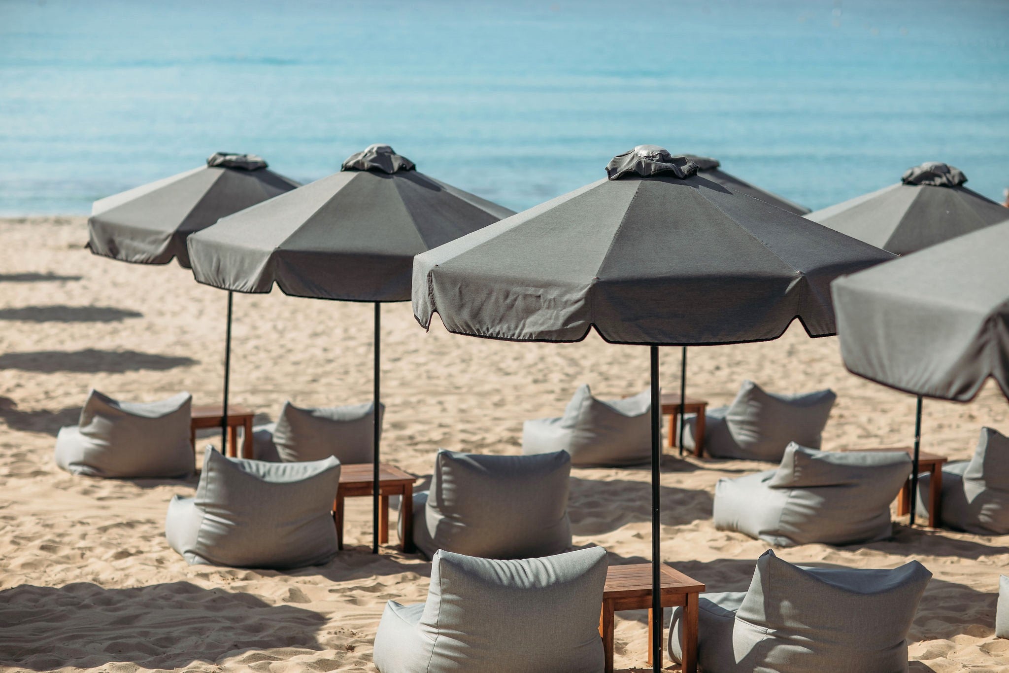 TROPICAL Grey Bean Bag