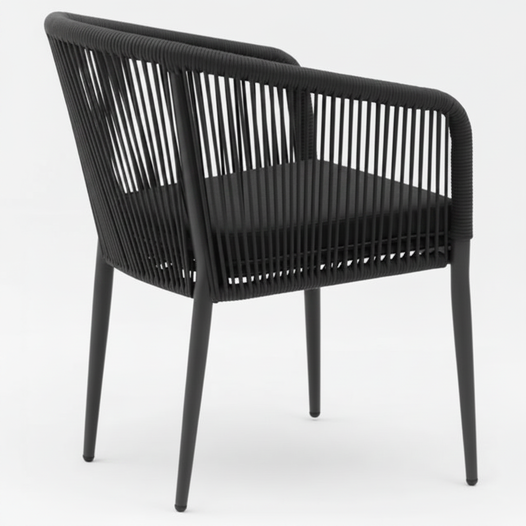 ECCO Black Rope Armchair