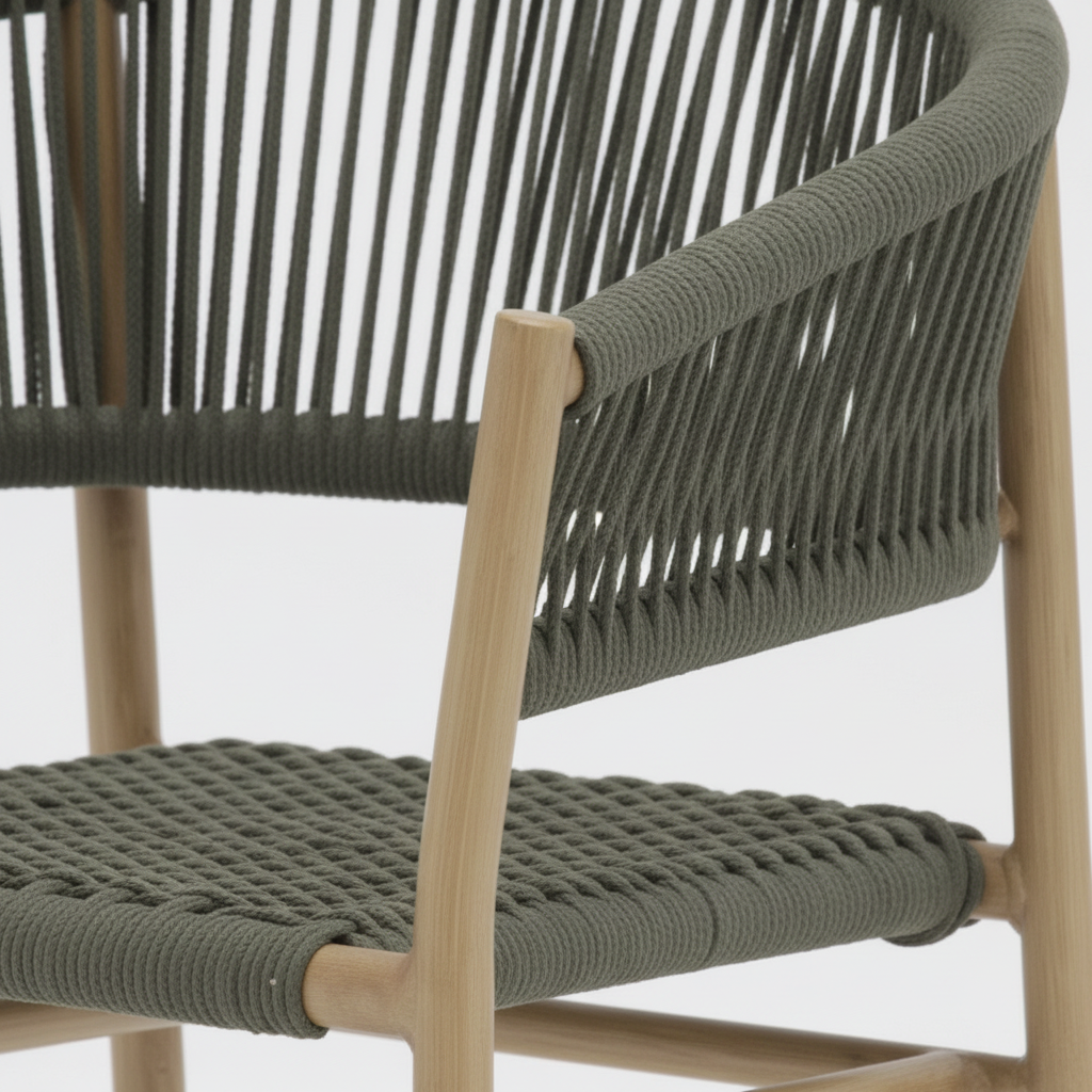 KONYA Aluminium Armchair in Green