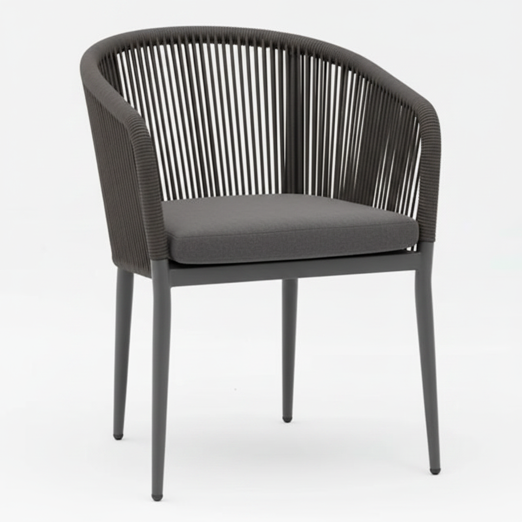 ECCO Black Rope Armchair
