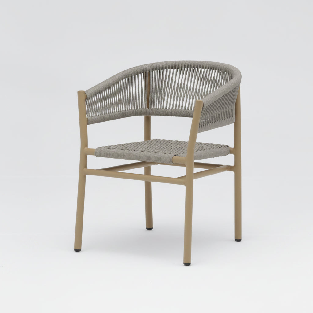 KONYA Aluminium Armchair in Grey
