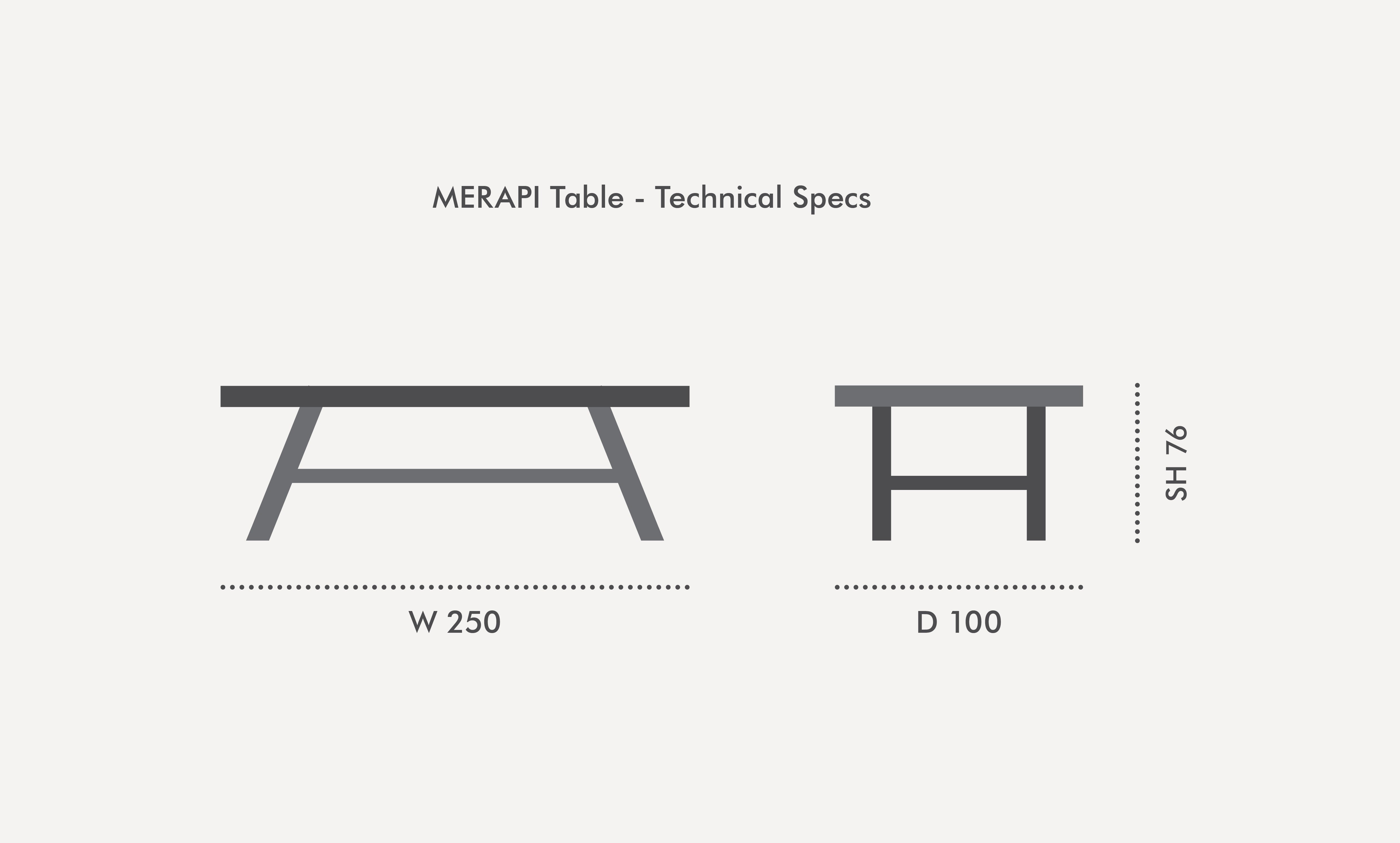 MERAPI Dining Table