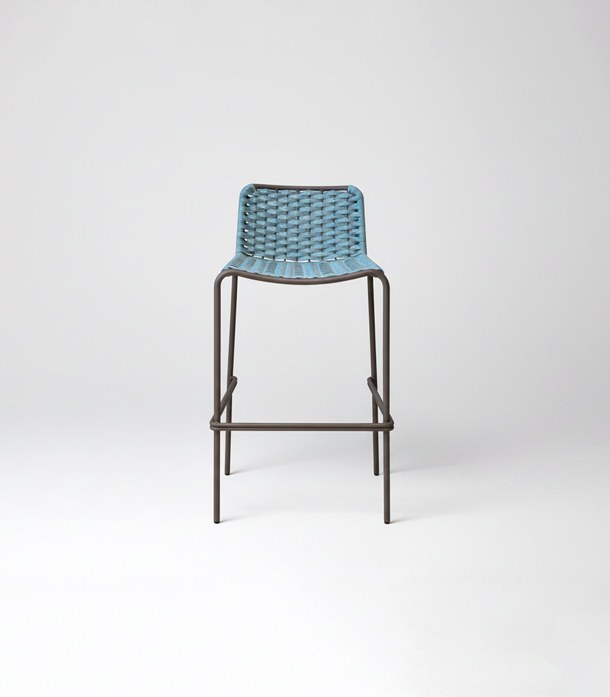 PALMA Stool in Anthracite and Cyan