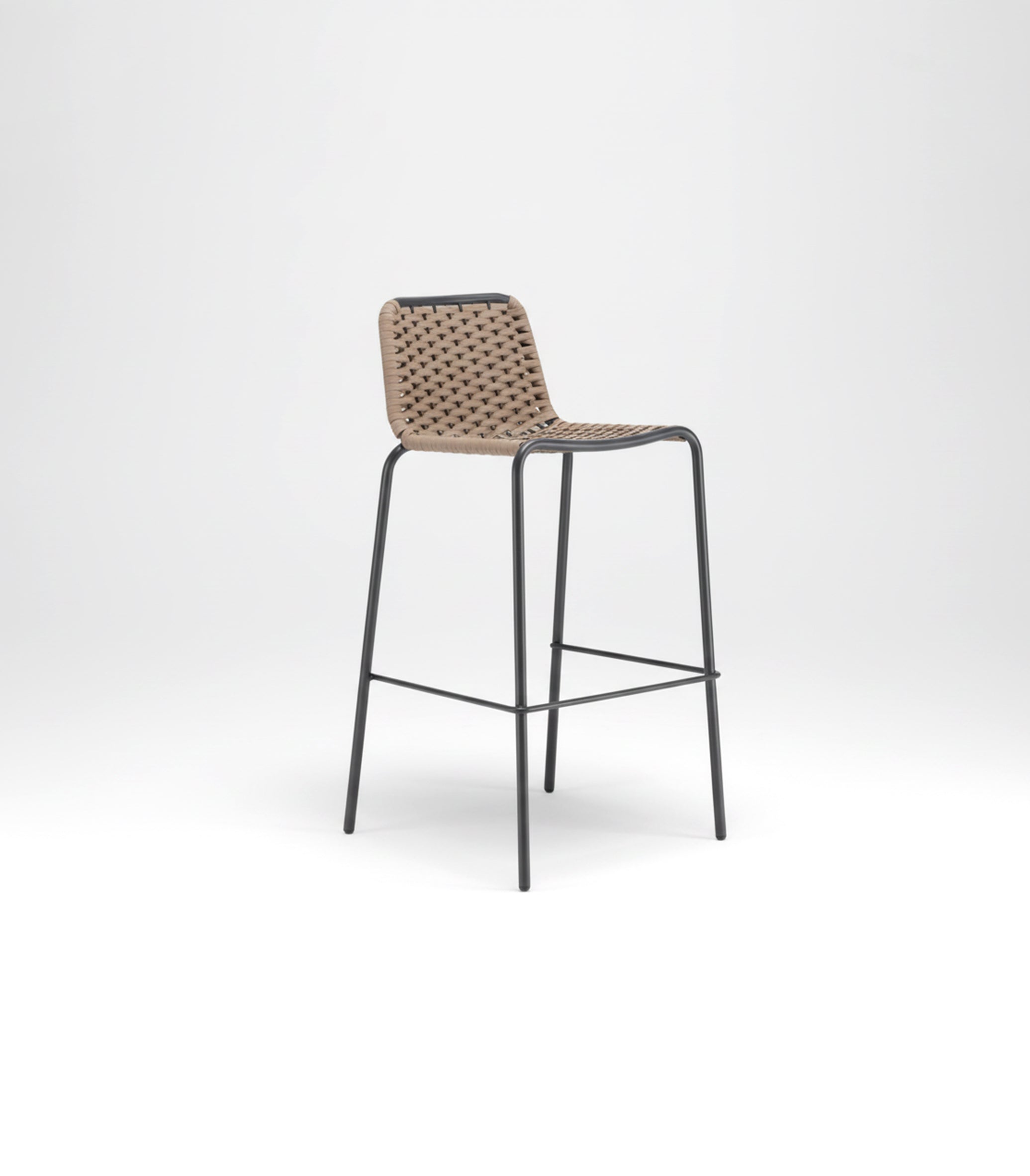 PALMA Stool in Anthracite and Beige