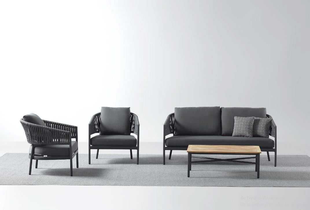 PORTOFINO Sofa Set in Anthracite