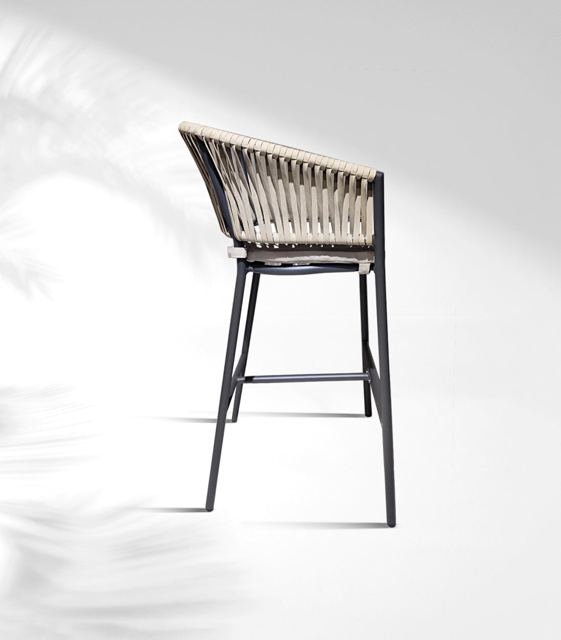 PORTOFINO Stool in Anthracite and Beige