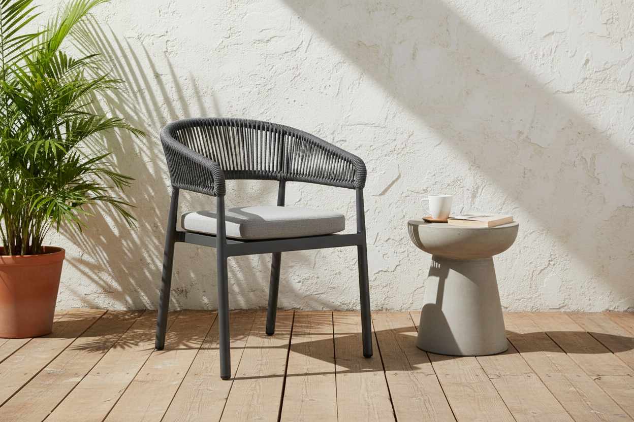 POSITANO Armchair in Grey