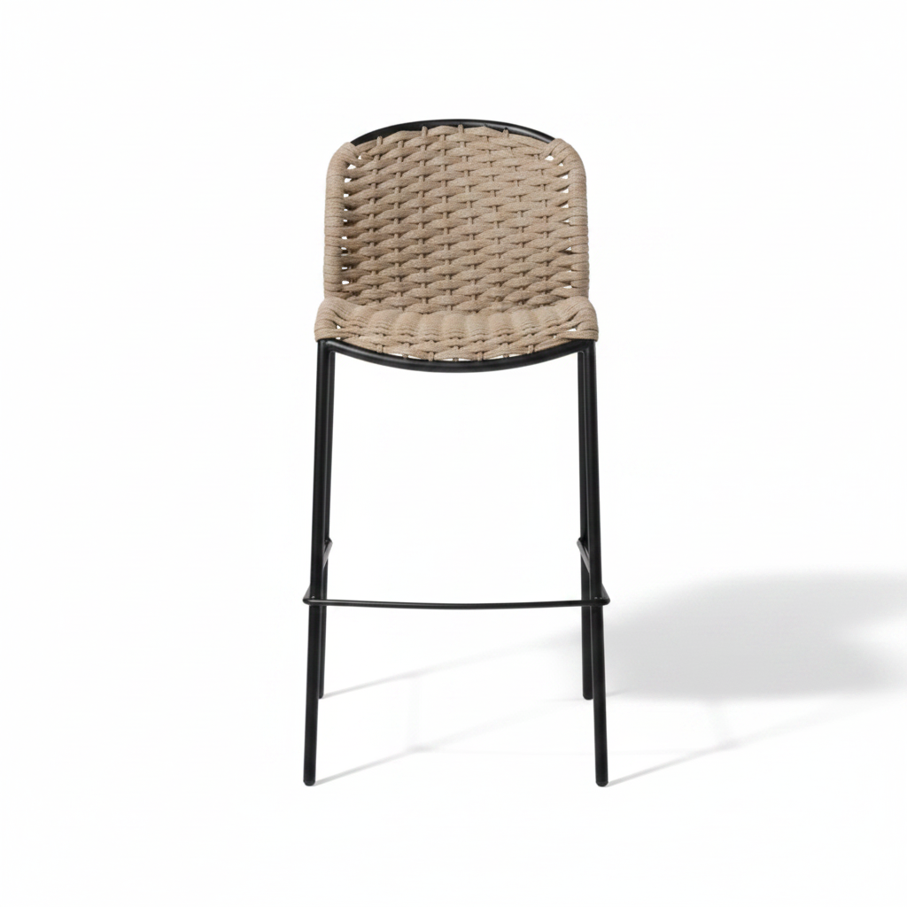 SLICK Stool in Anthracite and Beige
