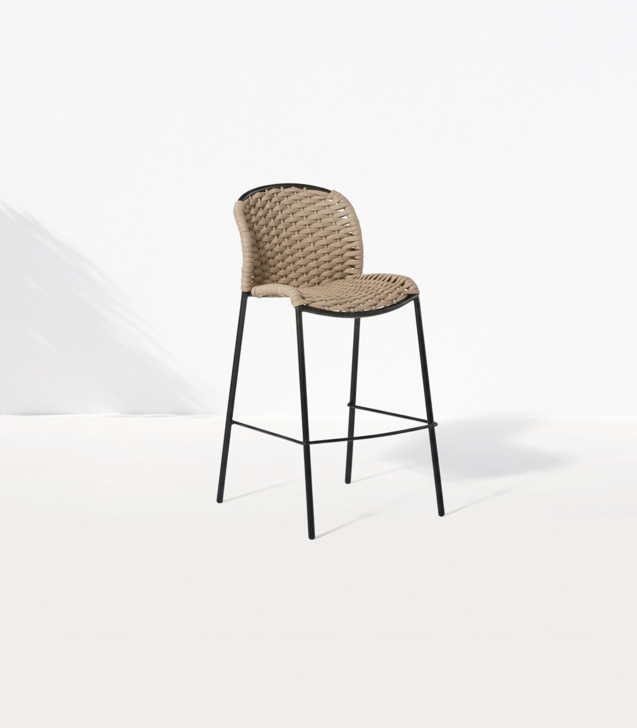 SLICK Stool in Anthracite and Beige