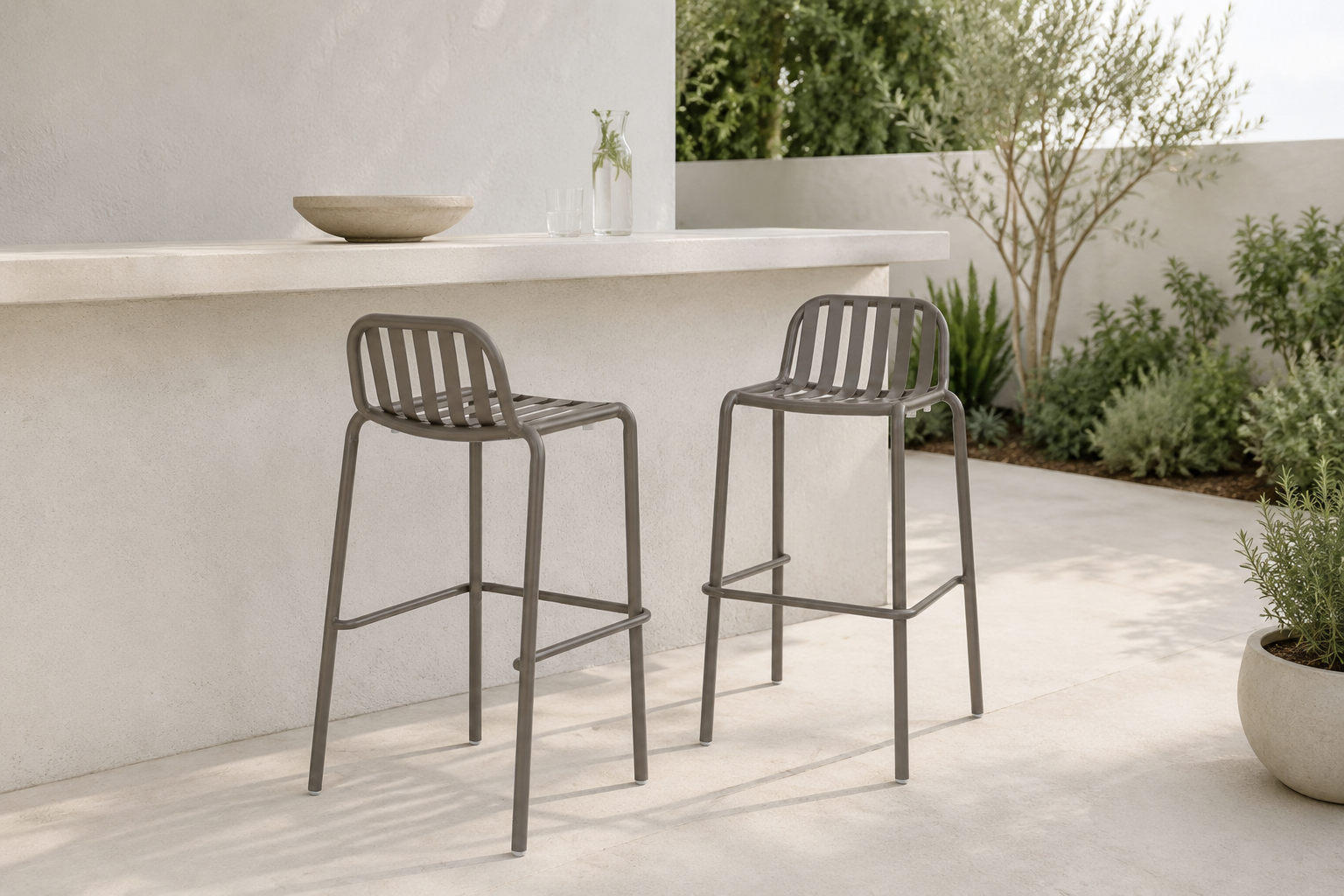 TOLEDO Bar Stool Champagne Gold