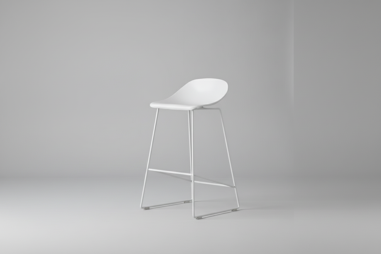 VINCY Stool in White