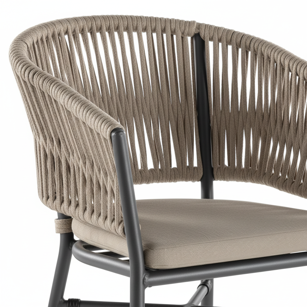 PORTOFINO Armchair in Anthracite and Beige